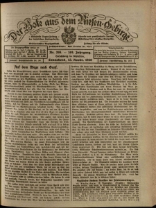 Der Bote aus dem Riesen-Gebirge : Zeitung für alle Stände, R. 108, 1920, nr 265