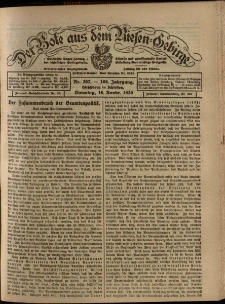 Der Bote aus dem Riesen-Gebirge : Zeitung für alle Stände, R. 108, 1920, nr 267