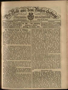 Der Bote aus dem Riesen-Gebirge : Zeitung für alle Stände, R. 108, 1920, nr 269