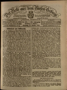 Der Bote aus dem Riesen-Gebirge : Zeitung für alle Stände, R. 108, 1920, nr 271