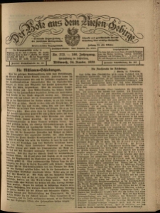 Der Bote aus dem Riesen-Gebirge : Zeitung für alle Stände, R. 108, 1920, nr 273