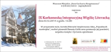 IX Karkonoska Integracyjna Wigilia Literacka - zaproszenie [Dokument życia społecznego]