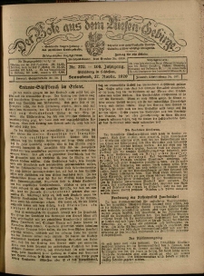 Der Bote aus dem Riesen-Gebirge : Zeitung für alle Stände, R. 108, 1920, nr 276