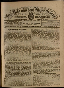 Der Bote aus dem Riesen-Gebirge : Zeitung für alle Stände, R. 108, 1920, nr 278