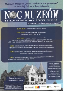 Noc Muze&oacute;w. Zmieniające się krajobrazy - plakat [Dokument życia społecznego]