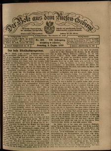 Der Bote aus dem Riesen-Gebirge : Zeitung für alle Stände, R. 108, 1920, nr 283