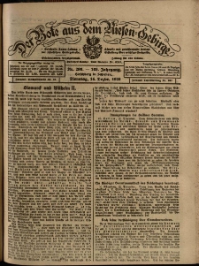 Der Bote aus dem Riesen-Gebirge : Zeitung für alle Stände, R. 108, 1920, nr 290