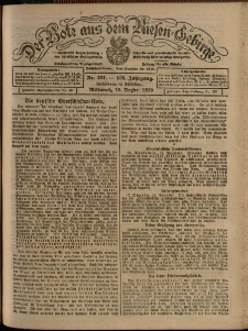 Der Bote aus dem Riesen-Gebirge : Zeitung für alle Stände, R. 108, 1920, nr 291