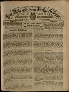 Der Bote aus dem Riesen-Gebirge : Zeitung für alle Stände, R. 108, 1920, nr 297