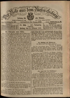 Der Bote aus dem Riesen-Gebirge : Zeitung für alle Stände, R. 107, 1919, nr 44