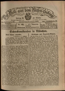 Der Bote aus dem Riesen-Gebirge : Zeitung für alle Stände, R. 107, 1919, nr 45