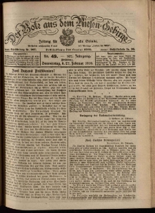 Der Bote aus dem Riesen-Gebirge : Zeitung f&uuml;r alle St&auml;nde, R. 107, 1919, nr 49