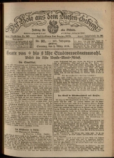 Der Bote aus dem Riesen-Gebirge : Zeitung f&uuml;r alle St&auml;nde, R. 107, 1919, nr 52