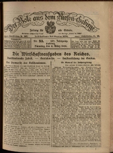 Der Bote aus dem Riesen-Gebirge : Zeitung für alle Stände, R. 107, 1919, nr 53