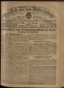 Der Bote aus dem Riesen-Gebirge : Zeitung für alle Stände, R. 107, 1919, nr 54