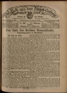 Der Bote aus dem Riesen-Gebirge : Zeitung für alle Stände, R. 107, 1919, nr 58