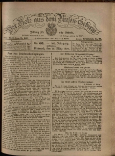 Der Bote aus dem Riesen-Gebirge : Zeitung für alle Stände, R. 107, 1919, nr 60