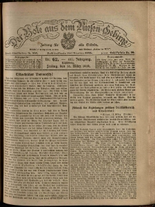 Der Bote aus dem Riesen-Gebirge : Zeitung für alle Stände, R. 107, 1919, nr 62