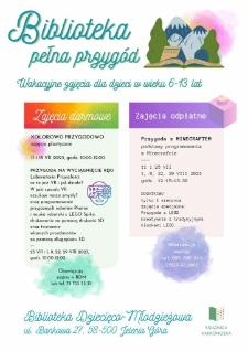 Biblioteka pełna przygód - plakat [Dokument życia społecznego]