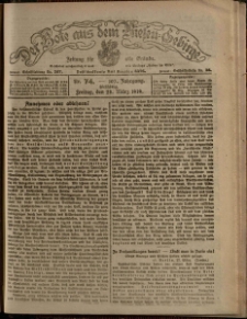 Der Bote aus dem Riesen-Gebirge : Zeitung für alle Stände, R. 107, 1919, nr 74