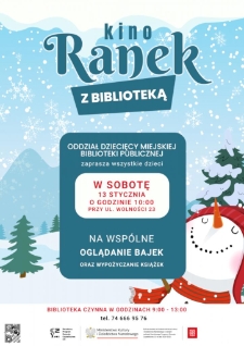 Kinoranek z Biblioteką - plakat [Dokument życia społecznego]