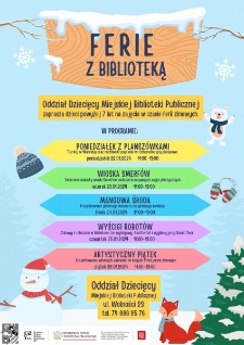 Ferie z biblioteką - plakat [Dokument życia społecznego]