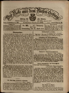 Der Bote aus dem Riesen-Gebirge : Zeitung für alle Stände, R. 107, 1919, nr 85