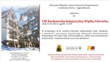 VIII Karkonoska Integracyjna Wigilia Literacka - zaproszenie [Dokument życia społecznego]