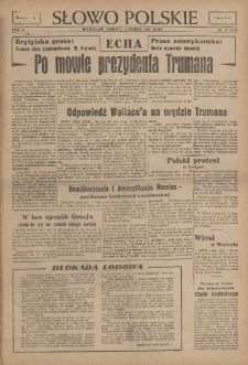 Słowo Polskie, 1947, nr 72 (131) [15.03]