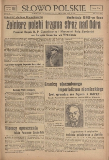 Słowo Polskie, 1947, nr 107 (166) [21.04]