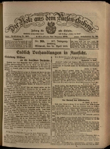 Der Bote aus dem Riesen-Gebirge : Zeitung f&uuml;r alle St&auml;nde, R. 107, 1919, nr 90