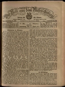 Der Bote aus dem Riesen-Gebirge : Zeitung f&uuml;r alle St&auml;nde, R. 107, 1919, nr 91