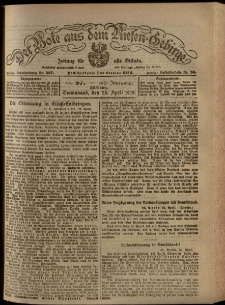 Der Bote aus dem Riesen-Gebirge : Zeitung für alle Stände, R. 107, 1919, nr 97