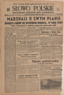 Słowo Polskie : bezpartyjny dziennik ziem zachodnich, 1947, nr 193 (249) [16.07]