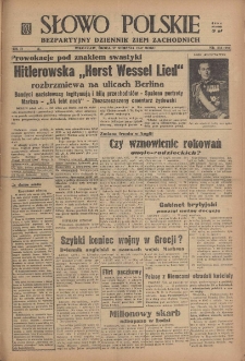 Słowo Polskie : bezpartyjny dziennik ziem zachodnich, 1947, nr 235 (291) [27.08]