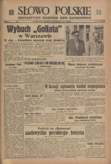 Słowo Polskie : bezpartyjny dziennik ziem zachodnich, 1947, nr 238 (294) [30.08]