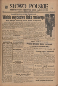 Słowo Polskie : bezpartyjny dziennik ziem zachodnich, 1947, nr 241 (297) [2.09]