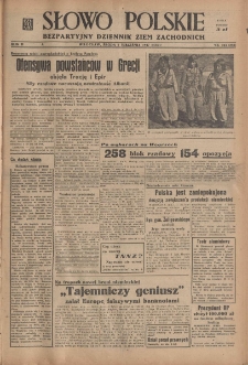 Słowo Polskie : bezpartyjny dziennik ziem zachodnich, 1947, nr 242 (298) [3.09]