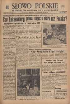 Słowo Polskie : bezpartyjny dziennik ziem zachodnich, 1947, nr 257 (313) [18.09]