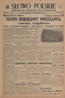Słowo Polskie : bezpartyjny dziennik ziem zachodnich, 1947, nr 277 (332) [8.10]
