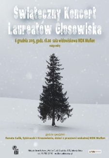 Świąteczny koncert laureatów Głosowiska - plakat [Dokument życia społecznego]