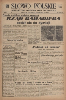 Słowo Polskie : bezpartyjny dziennik ziem zachodnich, 1947, nr 292 (347) [23.10]