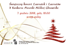 Świąteczny koncert laureatek i laureat&oacute;w X Konkursu Piosenki Polskiej Głosowisko - plakat [Dokument życia społecznego]