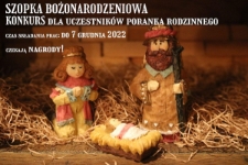 Szopka bożonarodzeniowa. Konkurs dla uczestników poranka rodzinnego - plakat [Dokument życia społecznego]