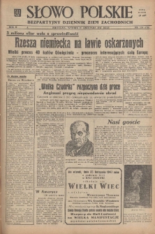 Słowo Polskie : bezpartyjny dziennik ziem zachodnich, 1947, nr 324 (379) [25.11]