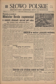 Słowo Polskie : bezpartyjny dziennik ziem zachodnich, 1947, nr 328 (383) [29.11]