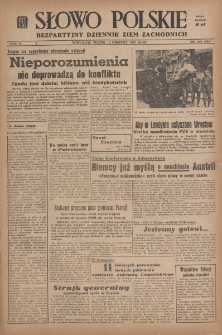 Słowo Polskie : bezpartyjny dziennik ziem zachodnich, 1947, nr 340 (395) [12.12]