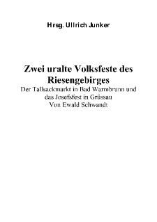 Zwei uralte Volksfeste des Riesengebirges [Dokument elektroniczny]