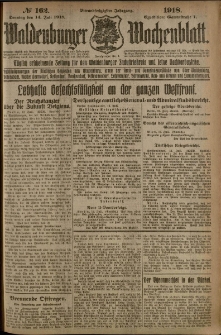 Waldenburger Wochenblatt, Jg. 64, 1918, nr 162