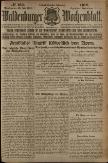 Waldenburger Wochenblatt, Jg. 64, 1918, nr 163